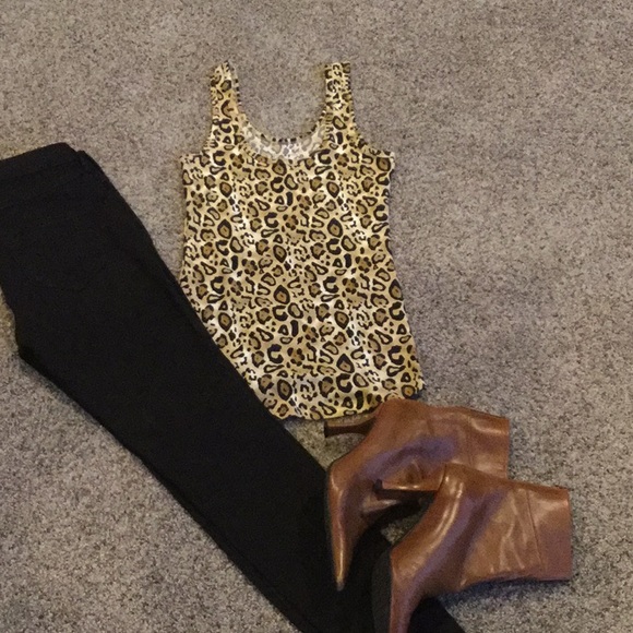 NeW- Leopard Print Tank NoBo - NEW - Picture 2 of 5